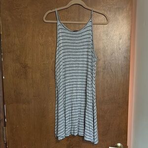 Ambiance Gray Black Mini Tank Dress